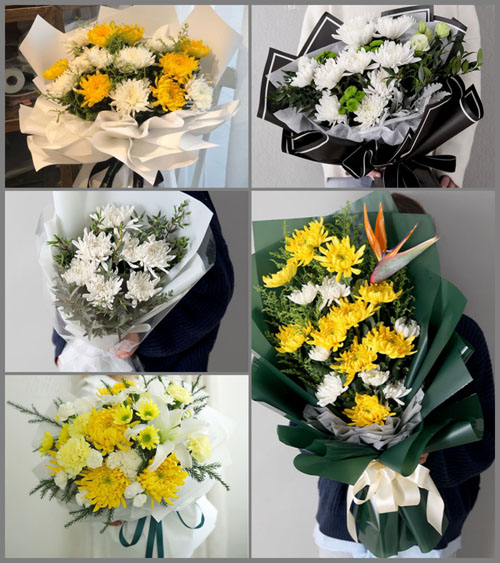 河南郑州登封市少林街道白事花束代送